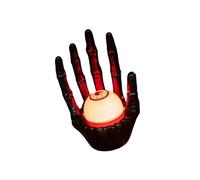 Lampada a forma di scheletro incandescente con luce a LED per Halloween, decorazione realistica, per interni ed esterni, accessorio per feste di Halloween
