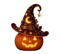 Lampada a forma di zucca drago in resina - Luce notturna da tavolo a LED - per decorazioni di Halloween e per il caminetto.