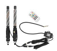 Lampada a Frusta a LED 20 Colori Protezione Sovraccarico a Tenuta Stagna Antenna per Bandiera con Telecomando Lampada a Frusta 12 a 24 V per Camion Fuoristrada UTV ATV