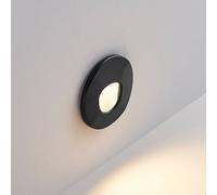 Lampada a incasso a luci LED Molto Luce Wall 68 R SIna RD, nera, CCT Molto Luce