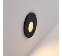 Lampada a incasso a luci LED Molto Luce Wall 68R RD, alluminio, nero, CCT Molto Luce
