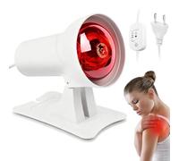 Lampada a infrarossi, 150 Watt, in alluminio, portatile, con timer, lampada a LED regolabile, lampada a infrarossi, per campeggio, escursionismo, pesca notturna e uso quotidiano (480 mA 400 min)