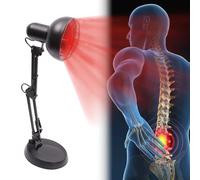 Lampada a infrarossi Lampada a luce rossa Lampada di calore Lampada a luce a infrarossi Dispositivo per terapia della luce rossa regolabile in altezza da 150 Watt Luce rossa