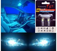 Lampada A LED 3030 Blu Icy 8000K 168 Due Lampadine Aggiornamento Targa