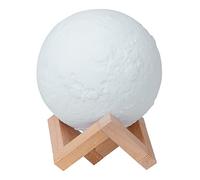 Lampada a LED 3D a forma di luna, umidificatore - Lampada a luce lunare - Luce notturna per camera da letto - Diffusore di aromi umidificante per la luna - Luce notturna dimmerabile per bambini