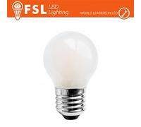 Lampada a LED 7W E27 Filamento Opale, Luce Bianca 4000K, Sfera Moderna