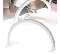 Lampada a LED a mezza luna 22in, Lampada da scrivania per unghie a mezza luna, Lampada da occhio-caringtable LED 30W 2700-6500K Tre colori regolabili luminosità luce ciglia per SPA, Nail Art,Bianca