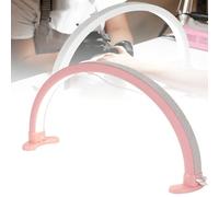 Lampada a LED a mezza luna 22in, Lampada da scrivania per unghie a mezza luna, Lampada da occhio-caringtable LED 30W 2700-6500K Tre colori regolabili luminosità luce ciglia per SPA, Nail Art,Rosa