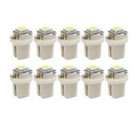 Lampada a LED B8.5D - Base T5 da 10 pezzi, lampadina per cruscotto super luminosa, indicatore luminoso per pannello strumenti | Per la sostituzione del display della console cluster del tachimetro