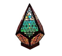Lampada a LED bohémien, lampada da notte colorata con proiezione 3D, proiettore di luce notturna a forma di stella, lampada da comodino vintage alla moda, ideale come di