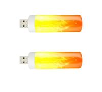Lampada a LED con effetto fiamma, ricaricabile tramite USB, con effetto fiamma, per la decorazione della stanza, lanterna simile al fuoco, effetto fuoco naturale, caldo, risparmio energetico