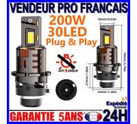 Lampada A LED D2S O D2R Ventilata Bianca In 6500K Per Fari Di Auto Canbus 200W