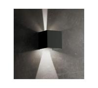 Lampada a led da parete Cubetto IP54 6,5W con alette regolabili Corten