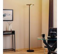 Lampada a LED da pavimento Bopp Share con lampada da lettura, nero BOPP