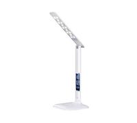 Lampada a LED, da scrivania, dimmerabile con display, 6 W, scelta della temperatura di colore, bianco lucido
