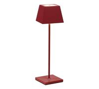 Lampada a led da tavolo Siesta rossa portatile e ricaricabile IP54