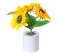 Lampada A LED Girasole Lampada da Notte Artificiale Girasole Ricaricabile T8204