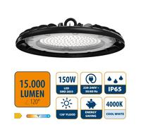LAMPADA A LED INDUSTRIALE CAMPANA CIRCOLARE 150W IP65 4000K VELAMP