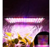 Lampada a LED per piante a spettro completo, 1000 W, con 4 ganci da appendere, 225 LED, lampada per la crescita delle piante, lampada a LED per piante da appartamento (rosso, blu, bianco, arancione)