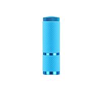 Lampada a LED per unghie in argento, 9 torce a LED, portabilità, per nail art, per nail art, tamponi di cotone (blu, taglia unica)