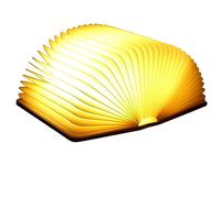 Lampada a LED, pieghevole, lampada da libro, luce illuminazione d'atmosfera, ricaricabile tramite USB, bianca calda, notturna, comodino per bambini, fidanzata, regalo la casa