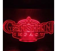 Lampada a LED RGB 7 elementi multicolori Decorazione regalo Genshin Impact Game