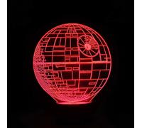 Lampada a led rgb multicolor usb luna artificiale stella della morte di Starwars