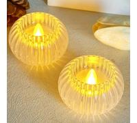 Lampada a LED senza fuoco compatta e sicura di simulazione della candela per uso domestico, ufficio o evento (A)