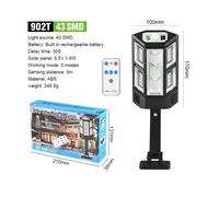 Lampada a LED Solare per Esterni Ricaricabile con rilevazione movimento