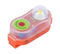 Lampada a Luce per Giubbotto di Salvataggio, Luce Stroboscopica per Giubbotto di Salvataggio per Giubbotto di Sopravvivenza Fuoribordo, Torcia a LED con Illuminazione Automatica per Acqua di(Arancia)