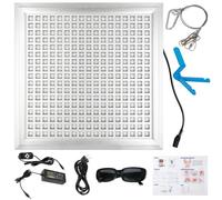 Lampada a luce rossa con timer, dispositivo per terapia a luce rossa per corpo viso, 660 nm e 850 nm LED Red Light Therapy Panel lampada a infrarossi con supporto regolabile per recupero,