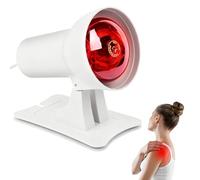 Lampada a luce rossa da 150 W, lampada a infrarossi, lampada a luce rossa, lampada a luce rossa per il calore rilassante, allentamento e benessere generale, regolabile per l'affaticamento muscolare