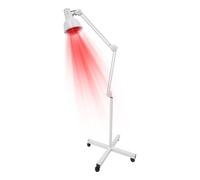 Lampada a luce rossa, per terapia termica, 275 W, lampada a infrarossi, lampada a infrarossi, lampada a infrarossi con treppiede da terra, girevole a 360°, lampada terapeutica a infrarossi, lampada