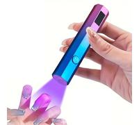 Lampada a Luce UV Portatile per le Unghie - Dispositivo per la Cura del Gel con Display a LED,Mini Lampada UV per Polimerizzazione - per Viaggio Quotidiano Salone Pendolarismo Spa Manicure Casa Estern