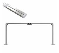 Lampada a mezzaluna grande per nail tech, lampada tavolo per unghie con display intelligente, lampada a mezzaluna LED a tre ante, dimmerazione continua da 36 W, lampada da tavolo per ciglia