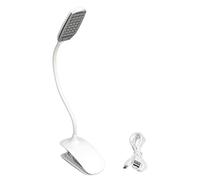Lampada a Morsetto a LED, Lampada da Lettura a LED, Lampada da Scrivania a LED, Lampada di Supporto da Scrivania, Piacevole per gli Occhi, Ricarica USB, Lavoro su PC, Camera da letto, Tavolo, Comò