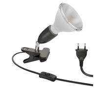 Lampada a morsetto E27 LIK nero incl. lampada riflettore E27 PAR38 LED 1395lm [EEK: E]