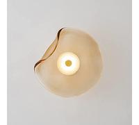 lampada a muro , 5W Wall Wash Lights Nordic Glass Wall Light LED Wall Sconce Indoor Wall Lamp, Modern Wall Sconces Lighting Fixtures for Living Room Bedroom Bedside Hallway Restaurant ( Color : Amber-