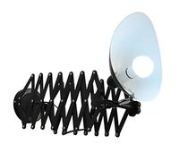 lampada a muro a forbice nera Lampada da parete a braccio telescopico orientabile Lampada da letto vintage Lampada da lettura flessibile Lampada industriale E27, per soggiorno camera da letto studio