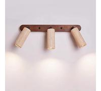 Lampada a muro , Lampada da parete a LED 2 3 teste Faretto in pietra di grotta gialla Fari for specchio bagno Luci for decorazioni for la casa a soffitto for montaggio su superficie(3 heads,6000K)