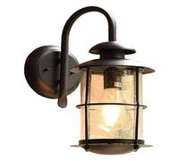 Lampada a muro retrò impermeabile per esterno impermeabile da 16,1 pollici per illuminazione a parete esterna lanterna industriale e 27 sconde murale cablato per la scala della terrazza (colore: onde