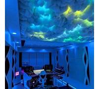 Lampada A Nuvola Di Tuono Parete A Nuvola Di Luce A LED Luce Notturna RGB Camera Da Letto Gaming Room Decor Atmosphere Light Fulmine,Nuvola In Cotone Multicolore Per Sala Giochi,Feste 20m