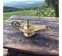 Lampada a olio Aladin The Genie - lampada Aladdin in ottone - bellissimo d...