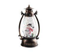 Lampada a olio di cristallo che cade con neve, decorazione natalizia per la scrivania come ornamento festivo da scrivania (A, 14.00)