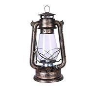 Lampada a olio, lampada a uragano, lanterna a cherosene a a retrò a(Brown)