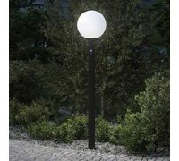Lampada a paletto con sensore 120 cm Nera IP44