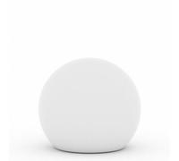 Lampada a palla da giardino in resina Lampade da terra a sfera luce bianca 30 cm