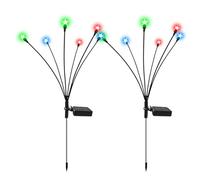Lampada A Parete | 15 Ore Di Lamento | Illuminazione Solare Per Esterni Ip65 Energia Impermeabile -risparmio Durevole Con Batteria Da 600 Mah 6 Led Lampaggio Romantico Da Giardino Per Terrazza