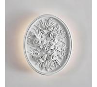 Lampada a Parete a LED a LED con Pale Rotonde a Parete Floreale Moderna, Imitazione della Parete in Gesso per la Luce della Parete, 7W 3000K Postmodern Postmoderno Apparecchio di Illuminazione da