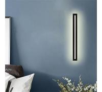 Lampada a parete a LED Strip a strisce lunghe con appuntamento nero fluido moderno luci di decorazione moderna metallo acrilico paralamode specchio illuminazione luce lineare per soggiorno bagno
